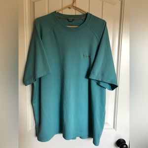Men’s Columbia Omni Shade, Teal, Size 2XL, short sleeve shirt